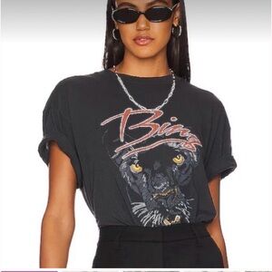 Anine Bing Walker Tee Panther - Oversized Graphic Tee - Size M